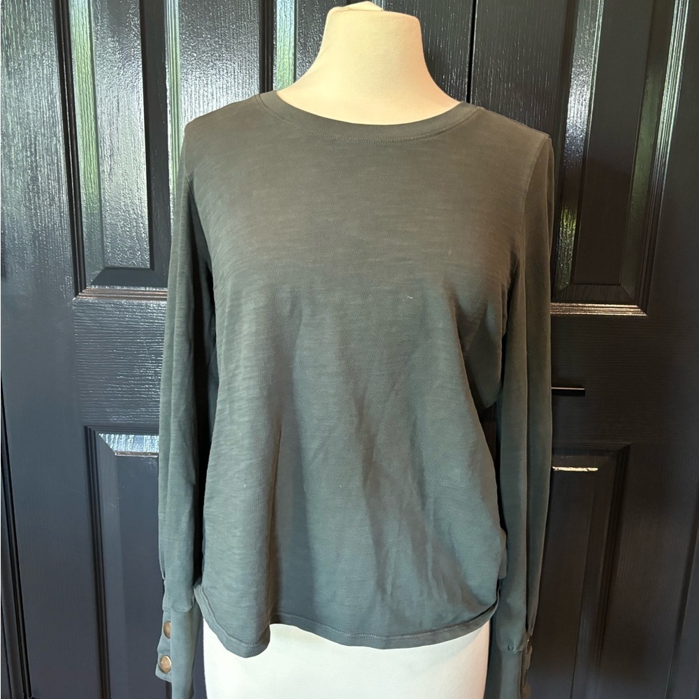 NATION Women's Olive Long Sleeve Top